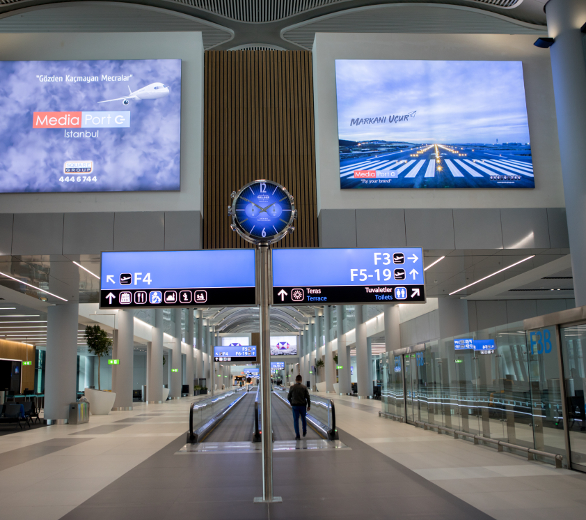 istanbul airport advertising areas