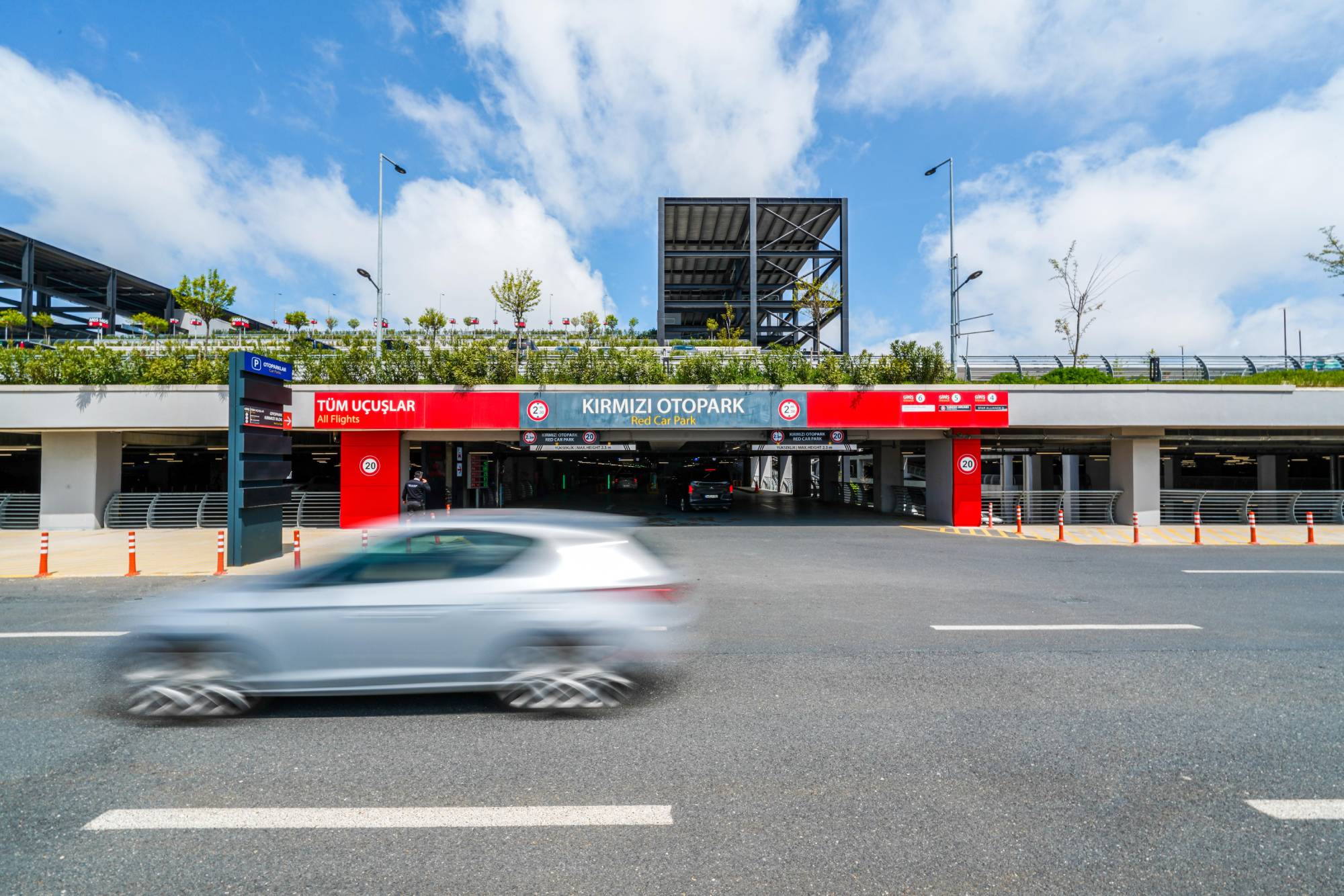 istanbul airport red parking area entrance