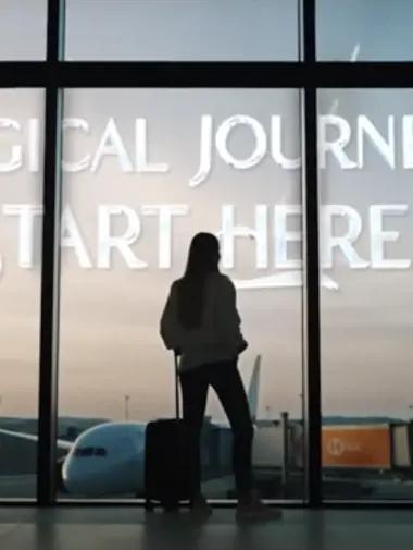 passenger watching airplanes from the airport terminal