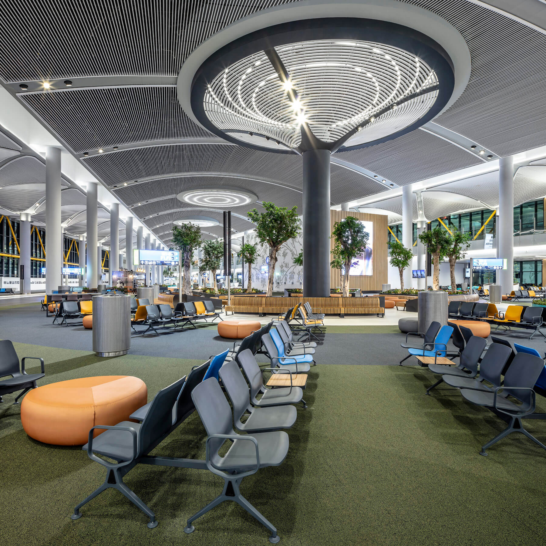 waiting area seats close shooting