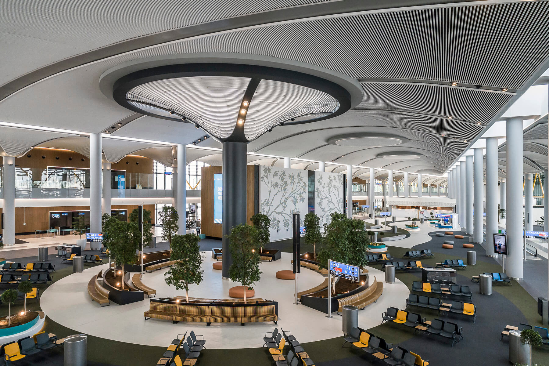 murat germen's istanbul airport waiting areas photo from the top