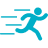 running silhouette logo