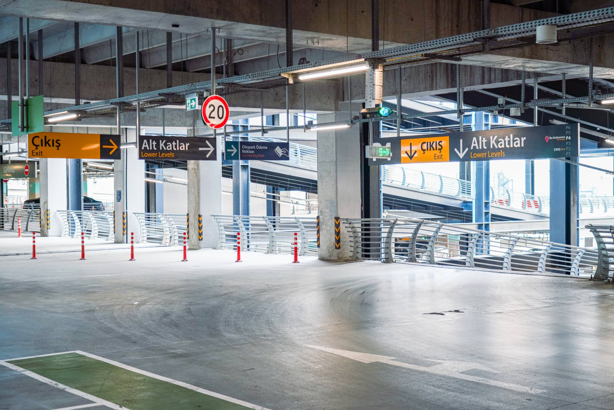 istanbul airport parking exit