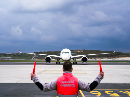 parking aircraft and earth officers