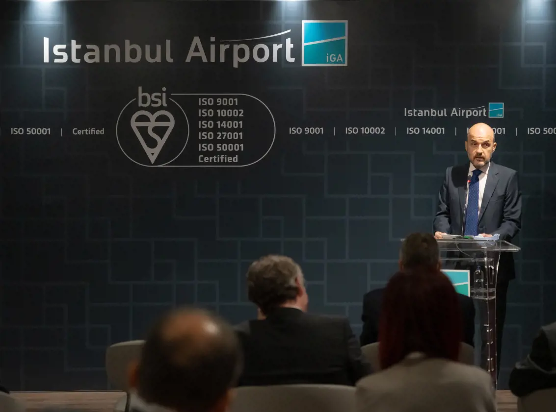 istanbul airport iso certificate ceremony