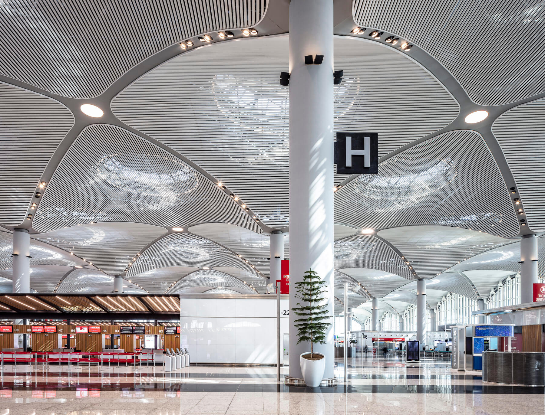 murat germen's istanbul airport check-in and entrance areas photo