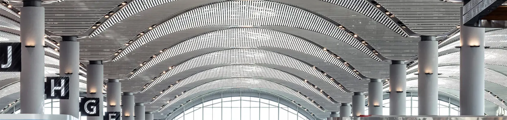 istanbul havalimanı terminal binası çatı görüntüsü
