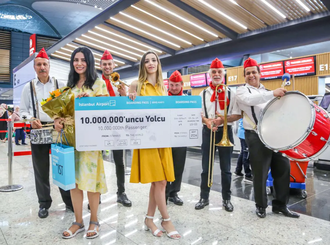 istanbul airport ten millionth passenger